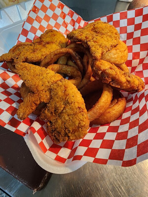 chicken strips & onion rings